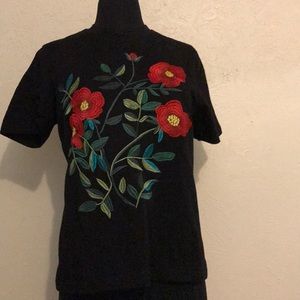 Eve Couture tee, embroidered